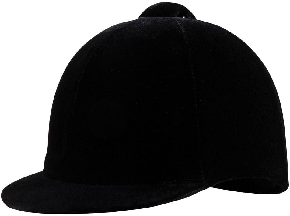 Dura-Tech Velvet Horse Riding Hunt Cap | Classic English Equestrian | Hunter Class Elegance | Use in Breed Show | Color Black