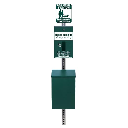 Standard Dog Waste Station/MittN Bag™ System_Square Can(Matte Green)