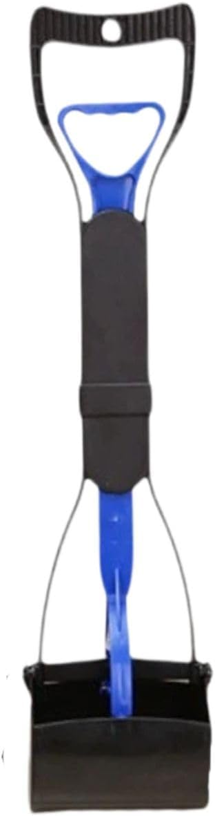 Stop Bending Over: Ergonomic Dog Scooper Pooper with Strong Bite Force, Easy Pick Up Pooper Scooper Tool for Lawn and Gravel, Assorted Sizes (Large, 23.2in Blue)