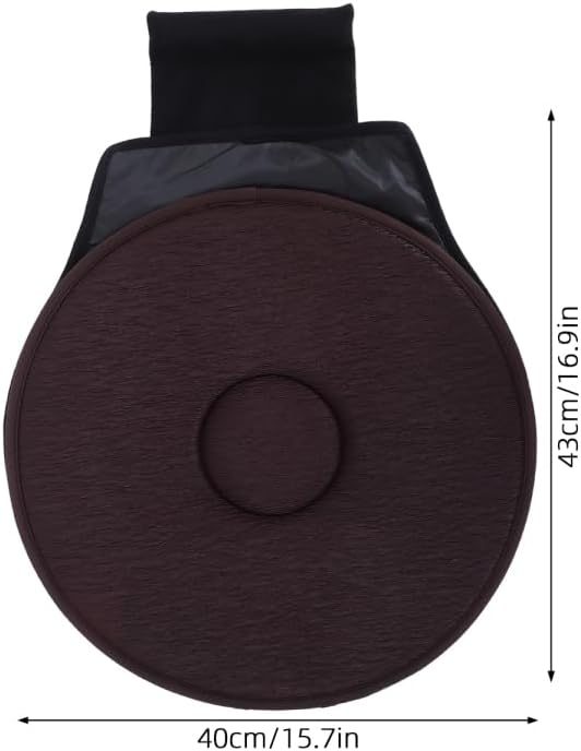 OUNONA 360 Degree Rotating Car Seat Cushion Lightweight Breathable Swivel Pad for Elderly Pregnant Women Easy Transfer Seat Protection for Home Office Travel 16.92X15.74X1.18 Inches