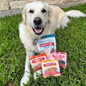 Farm To Pet - Puppy Packs 'N Snacks Dog Treat Starter Pack - Fish 4oz + 1 Chicken & 1 Beef & 1 Turkey Snack Pack - Single Ingredient Training Treats, All Natural, Lean for Small, Medium, Large Breeds