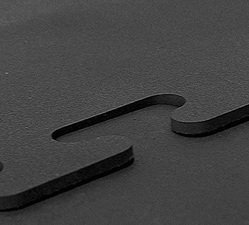 American Floor Mats Heavy Duty Horse Stall Mats - Thick, Durable Rubber Flooring - Solid Black - 8' x 10' Set (20 Tiles Total)