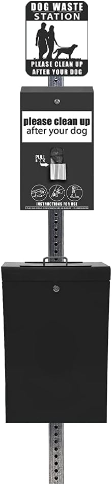 Ultimate™ Dog Waste Station/ONEpul® Header Bag System (Matte Black)