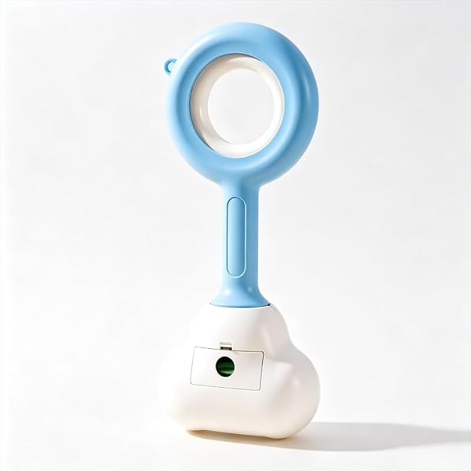 Long Handle Pooper Scooper for Dogs Cats Heavy Duty Pet Waste Pickup Tool(Blue,S 13.4×5.51''6 Rolls Poop Bags) | Spring-loaded tight jaw Dual-use scoop works for backyard lawns, sidewalks, kennels, and indoor litter boxes alike