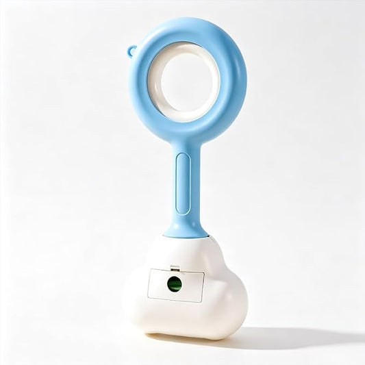 Long Handle Pooper Scooper for Dogs Cats Heavy Duty Pet Waste Pickup Tool(Blue,L 14.2×6.3''6 Rolls Poop Bags) | Spring-loaded tight jaw Dual-use scoop works for backyard lawns, sidewalks, kennels, and indoor litter boxes alike