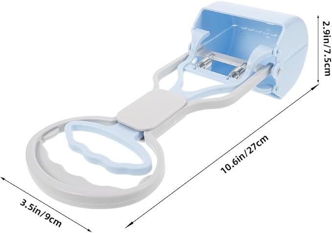 Mipcase Dog Pooper Scooper Reusable Wear-Resistant Pet Waste Scooper Portable Litter Picker for Dog Poop Cleanup Compact 10.62 X 3.54 X 2.95 in