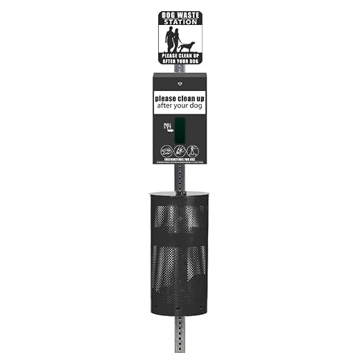 Standard Dog Waste Station/MittN Bag™ System (Matte Black)