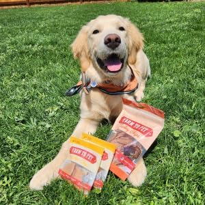 Farm To Pet - Puppy Packs 'N Snacks Dog Treat Starter Pack - Turkey 4oz + 1 Chicken & 1 Beef & 1 Fish Snack Pack - Single Ingredient Training Treats, All Natural, Lean for Small, Medium, Large Breeds