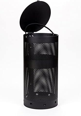 Zero Waste USA - The Sentry® Dog Station - (Universal Fit) Roll Bag System - Free 400 waste bags and 25 can liners - Over 500k sold in USA (Matte Black)