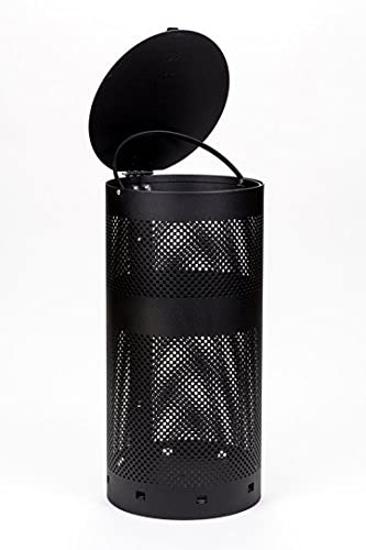 Zero Waste USA - The Sentry® Dog Station - EZ-Tie Hanging Bag System - Free 400 waste bags and 25 can liners - Over 500k sold in USA (Matte Black)