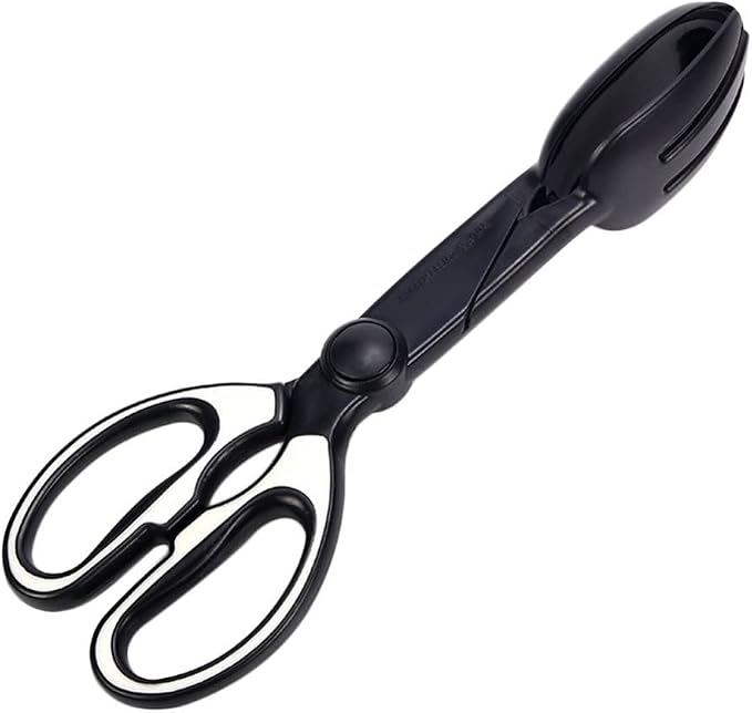 balacoo Petg Pooper Scooper Set for Dogs Handle Scoop Cat Indoor Cleaning Tool Portable Heavy Duty with Jaw Claw Bin (Black) Pets