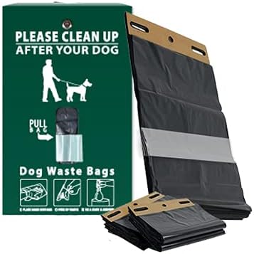 Zero Waste USA - The Gladiator® Dog Waste Station - SINGLpul® Header Bag System - Free 400 waste bags and 25 can liners - Over 500k sold in USA (Gloss Green)