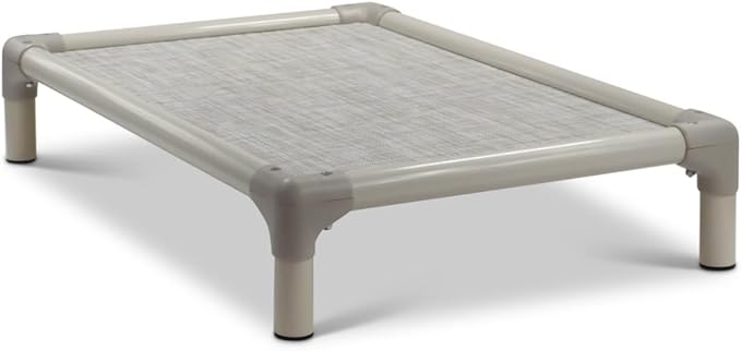 Kuranda Chewproof Elevated Dog Bed – 30" x 20" - Sunsure Textilene - Birch
