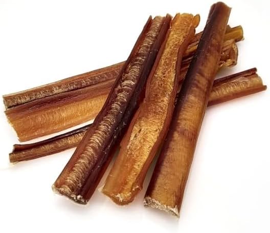 Pets Plus Premium Bart's Bully Sticks for Dogs – 6 Inch, Medium Size, All-Natural, Long-Lasting Chews for Moderate Chewers – High Protein, Low Odor, Grain-Free (5-Pack)