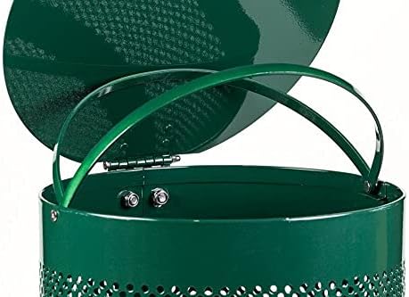 Zero Waste USA - Low Profile Dog Waste Station - SINGLpul® Header Bag System - Free 400 waste bags and 25 can liners - Over 500k sold in USA (Gloss Green)