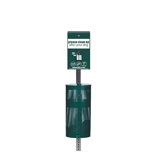 Standard Low Profile Dog Waste Station/ONEpul® Header Bag System (Matte Green)