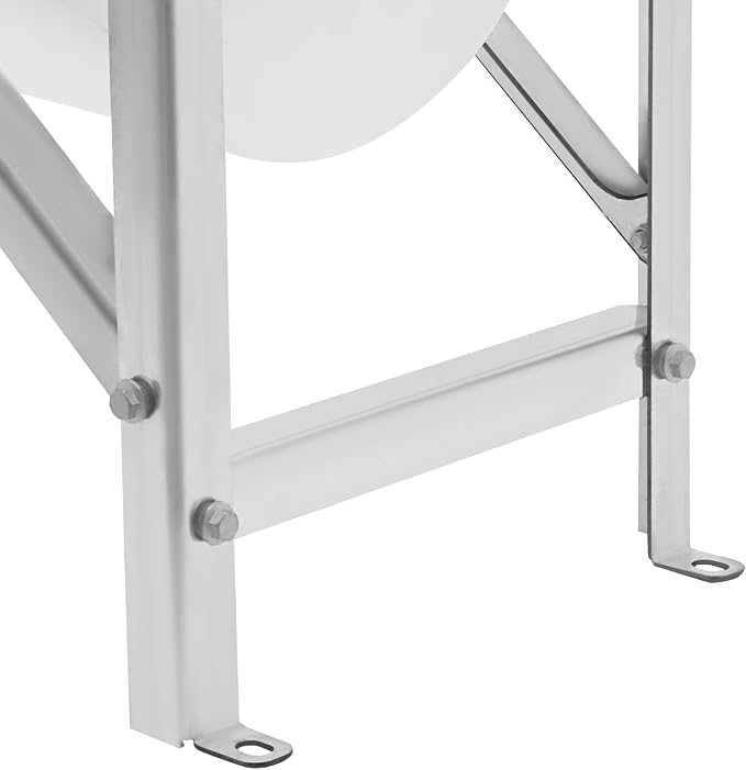 39.4" Long Feed Trough, 35L/9.25Gal Livestock Feeder Trough, Heavy Duty Galvanized Sheet Feeder Trough Animal Feed/Water Station for Goats Sheep Pigs Horses (White)