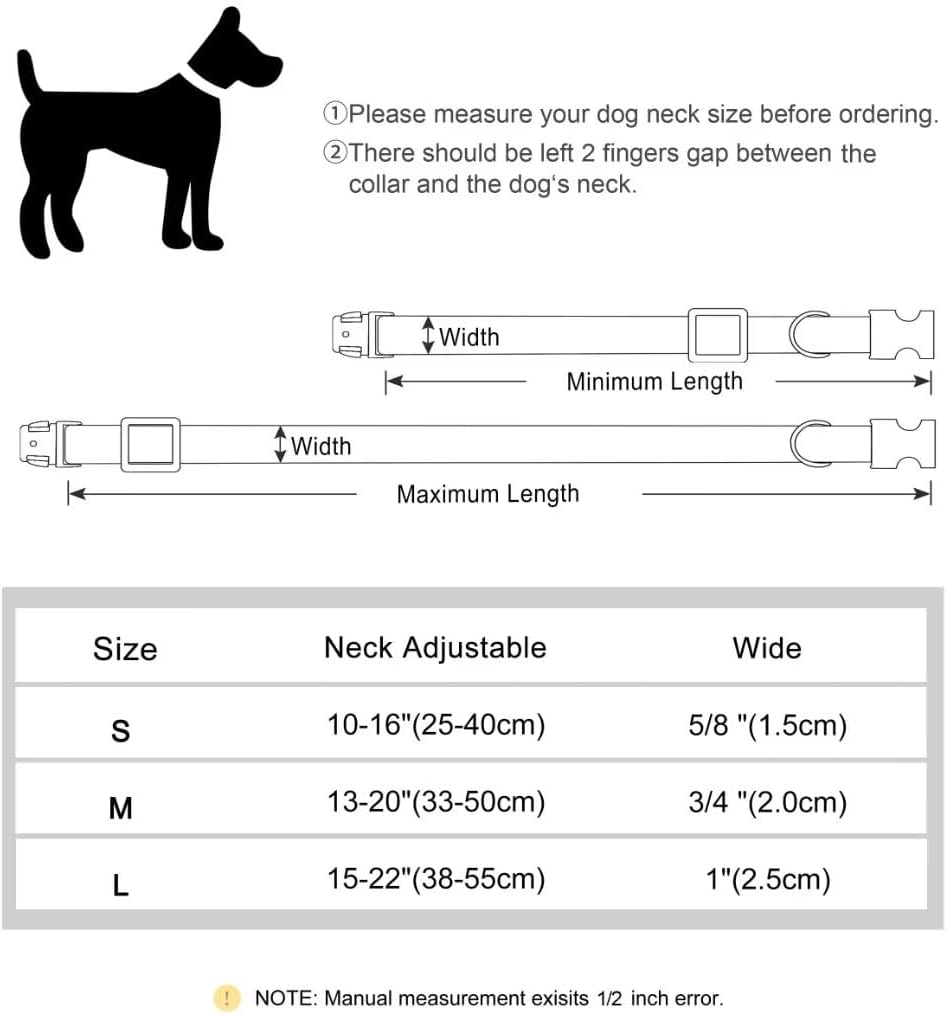 PET ARTIST Dog Collar for Large Dogs, Soft Padded Premium Nylon Dog Collar with Quick Release Metal Buckle, Durable & Adjustable Pet Collars for Boy Gifts, Blue, L (Fit 15-22")