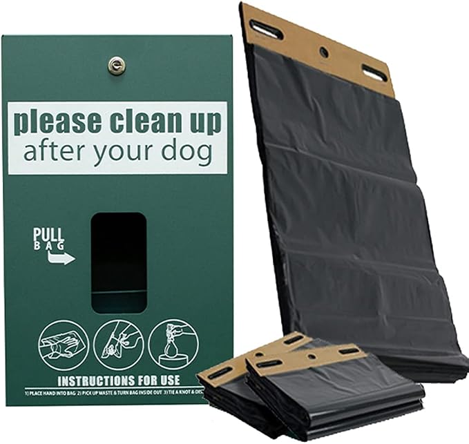 Standard Mini Dog Waste Station/MittN Bag™ System (Matte Green)