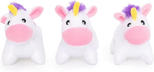 ZippyPaws Burrow Replacement Miniz - Interactive Dog & Puppy Toys for Boredom, Stimulating Pet Products to Keep Them Busy, Plush Refills for Hide & Seek Puzzle, Squeaky Toy for Enrichment - Unicorns
