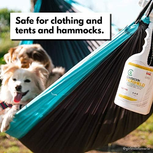 Cedarcide Extra- Strength Tickshield | Deep Woods Cedar Oil Tick & Mosquito Repellent Spray Kills & Repels Ticks, Fleas, Chiggers and Mosquitoes| for People & Pets | Natural Essential Oils | 4 Oz