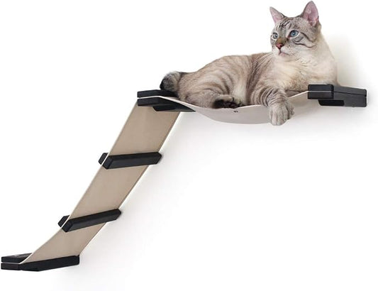 CatastrophiCreations Lift Wall Mounted Cat Tree Shelves, Onyx/Natural, One Size