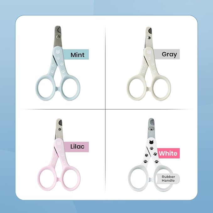 Necoichi Purrcision Feline Nail Clippers | Lever Principle Cat Nail Clipper | Butter-Smooth Cuts | Made in Japan, Seki Swordsmith Craftsman | Stainless Steel Cat Claw Trimmer for Indoor Cats (Mint)