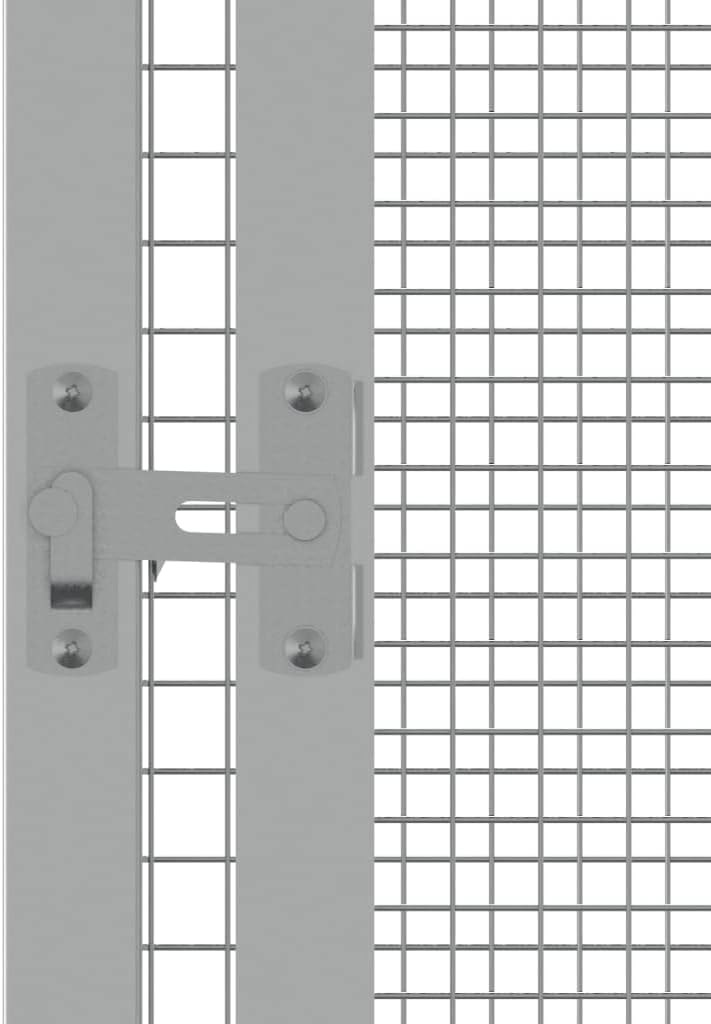 Steel Bird Cage, Large Flight King Bird Cage for Cockatiels African Grey Quaker Amazon Sun Parakeets Green Cheek Conures Pigeons Parrot Bird Cage Birdcage, Anthracite 84.1"x85.6"x83.3"