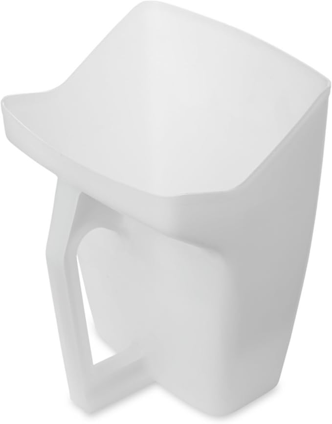 Rubbermaid Commercial Products Food Service Utility Scoop, 64-Ounce, White, for Ice/Bar and Ingredient Use in Restaurant/Kitchen (Pack of 6)