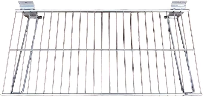 Slatwall Wire Metal Shelf Heavy Duty Adjustable Steel Slat Wall Mount Shelves for Garage Storage & Retail Display (24" x 12") Pack of 2 (Silver)