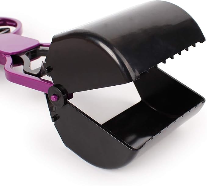 Pet Pooper Scooper for Dogs Cats | Non-Breakable High Strength Material, Durable Spring, Easy Pick Up Grass Gravel, Jaw Claw Rake, For Kids Children Women Men
