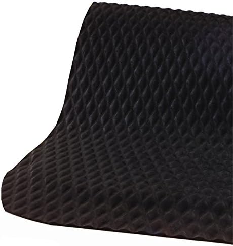 Hog Heaven 5/8 inch Black & Yellow Border 2' x 3' Nitrile Backed Anti-Fatigue Comfort Mat
