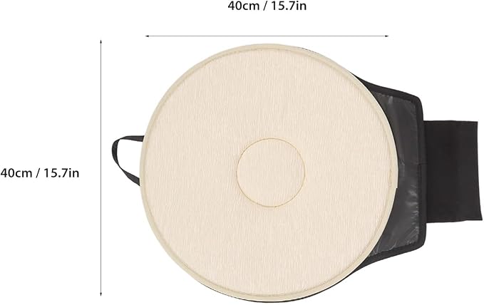 360 Rotating Seat Cushion for Car,Swivel Seat Cushion for Car for Elderly, 360 Rotating Car Seat Non Slip Cushion Support, Portable Rotating Car Seat Cushion for Elderly, Adult and Pregnant (Beige)