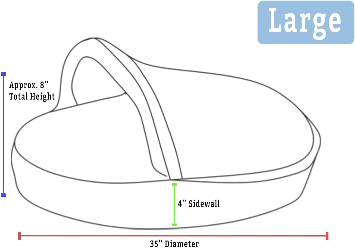 Snoozer Luxury Cozy Cave Pet Bed, Wag Collection, Large - Ramey Gray