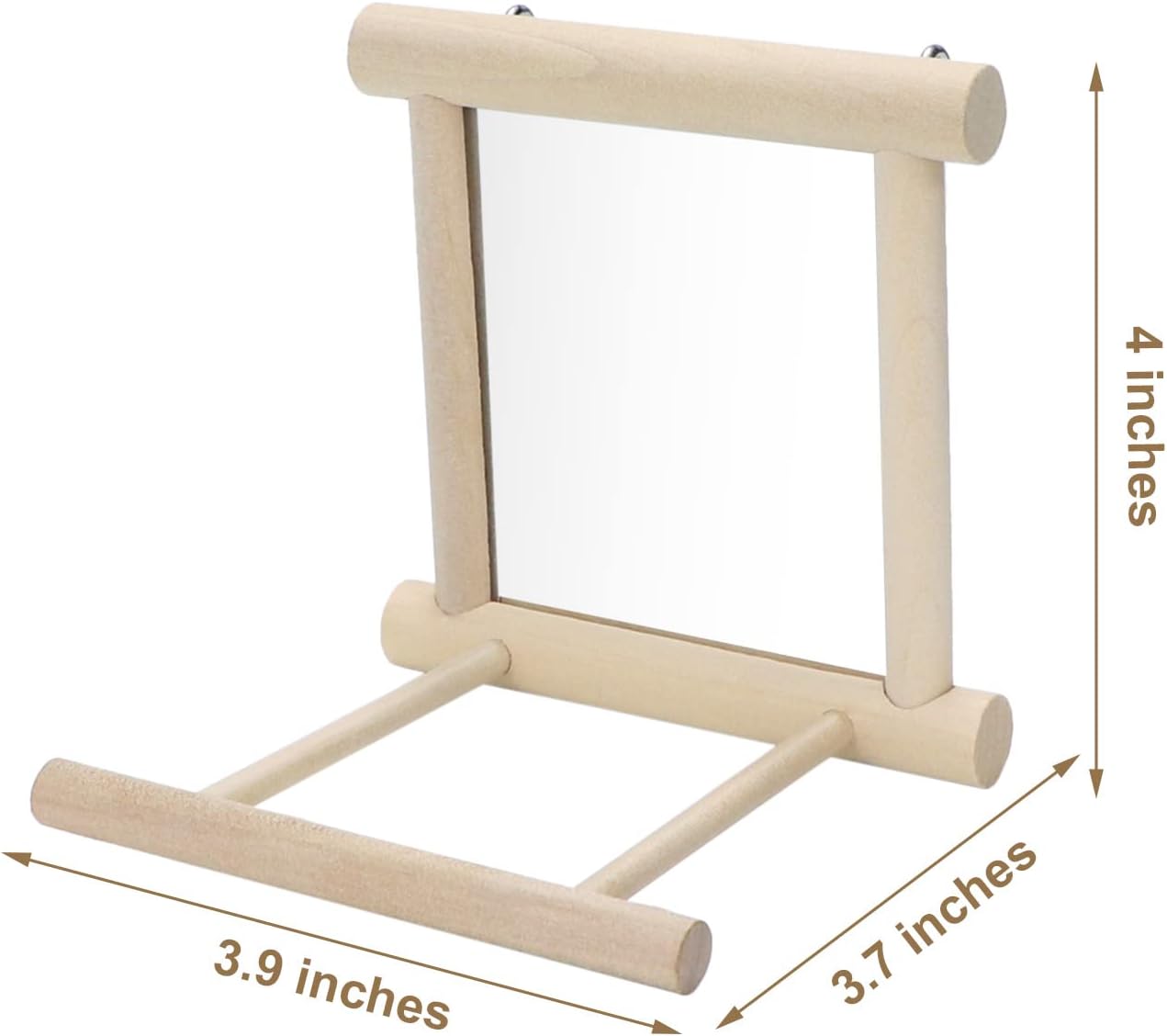 Bird Mirror with Perch Bird Toys for Parrots Budgies Parakeets Cockatiels Lovebirds Finches Canaries