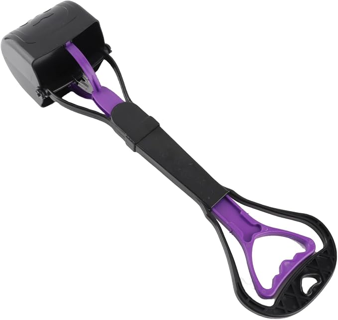 Pooper Scooper for Dogs, Heavy Duty Long Handle Tool, Portable Poop Pick Up Scoop for Yard and Grass 17.72x3.94 Inches