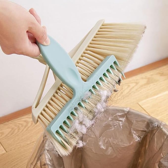Amosfun 3pcs Broom Carpet Rakes Hair Remover - Small Handheld Plastic Rug Hair Remover Comb Compatible for Pet Dog Grooming with Comfortable Grip