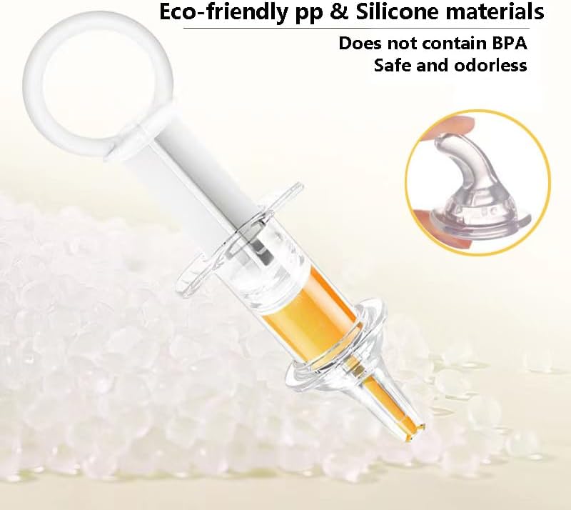 Pet Liquid Feeding Kit Pet Feeding Syringe Soft Tip, Cat Dog Syringe Bottles for Pet Feeding,Pet Medical Feeding Dispenser Tool (White)