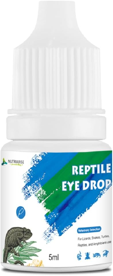 Reptile Eye Drops – Bearded Dragon Eye Rinse, Snake Eye Wash, Turtle & Lizard Eye Infection Treatment, Multi-Purpose Exotic Pet Eye Care Solution