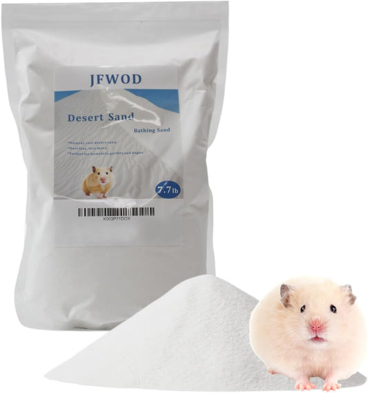 Hamster Bath Sand, 7.7lb Dust Free Desert Sand or Potty Litter Sand for Hamster Chinchillas Gerbil Syrian Mice Small Animals