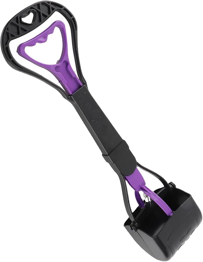 Pooper Scooper for Dogs, Heavy Duty Long Handle Tool, Portable Poop Pick Up Scoop for Yard and Grass 17.72x3.94 Inches