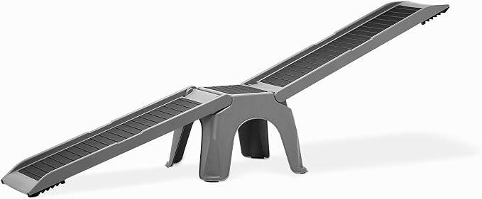 WeatherTech Easy Ramp - Non-Slip Dog Ramp for Cars, Trucks & SUV's - Supports Up to 300 lbs. - Safe Way for Pets to Access Camper,Car, Bed, Couch & Other Home Areas, Gray/Black