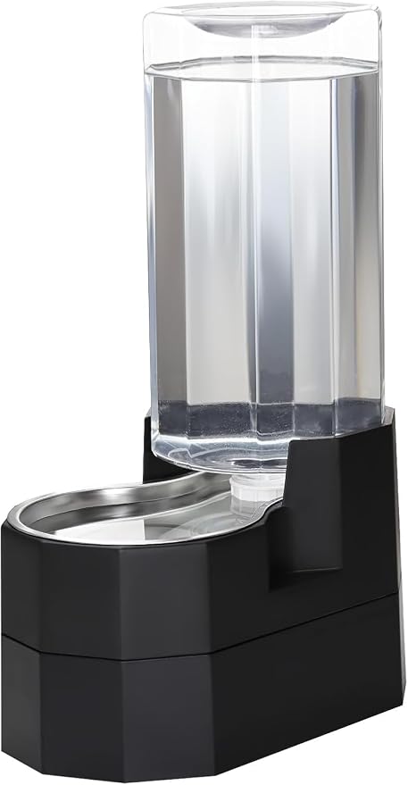 Sfozstra 9L Elevated Dog Water Dispenser: Senior Dog Friendly | 304 Stainless Steel Bowl/Spill Resistant Base/Dishwasher Safe/No Filter Replacement /for Multi-Pet Homes