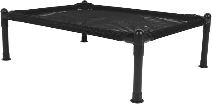 ANGGREK Elevated Dog Bed, Comfortable Metal Frame Multipurpose All Seasons Universal Strong Load Bearing Outdoor Elevated Dog Bed for Outdoor (31.5cm)