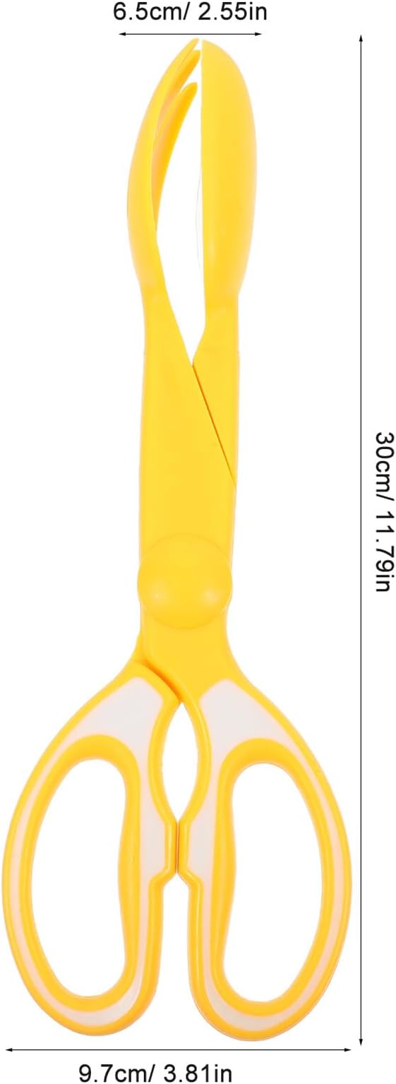 Portable Dog Poop Scooper Heavy Duty Pet Waste Picker with Long Handle, Pooper Scooper Tool for Outdoor Dog Waste Removal, Yellow
