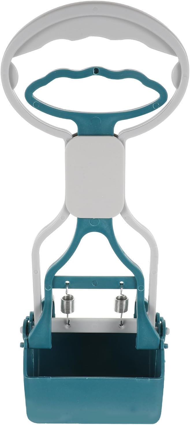 VILLCASE Heavy Duty Dog Pooper Scooper with Comfortable Handle and Simple Plastic Design, Long Handled Poop Picker for Efficient Outdoor Dog Waste Cleanup