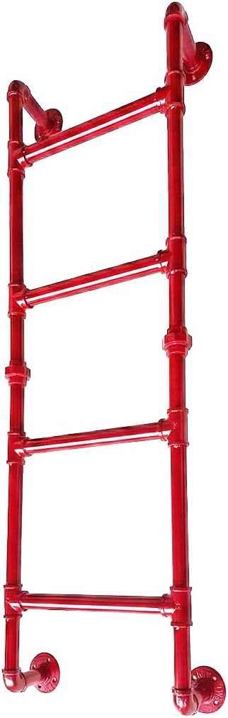 Wall Mounted Modular Ladder - 4-Rung Egress Ladder for Window, Well, Loft, Warehouse, Blanket Rack - Indoor & Outdoor - Certified - Wall-Fixed 4 Step Ladder - Pipe Ladders for Home - Rust Resistant