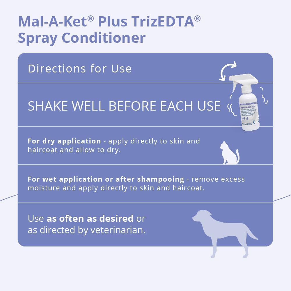Plus TrizEDTA Spray Conditioner for Dogs and Cats, 8 oz