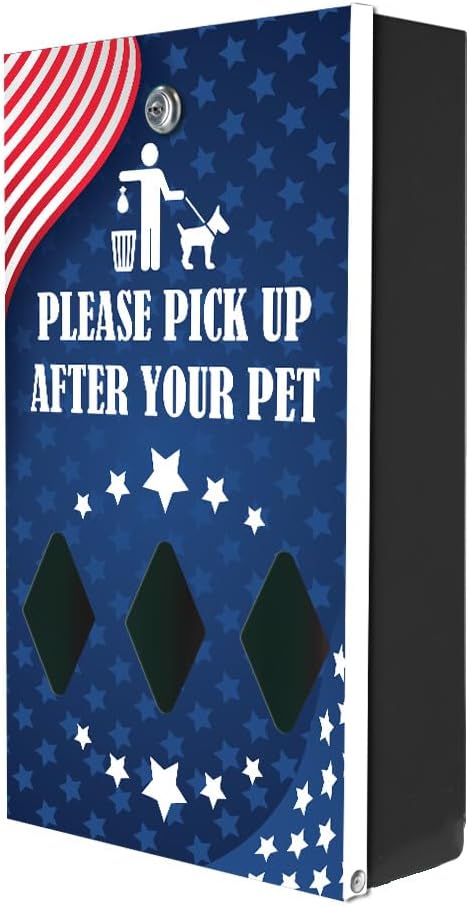 Zero Waste USA - DISPENSE-ART™ Roll Bag Dispenser & Sign - Team USA | UV-printed roll bag dispenser & matching sign, 400 bags, 25% more storage, mounts to walls, posts & fences