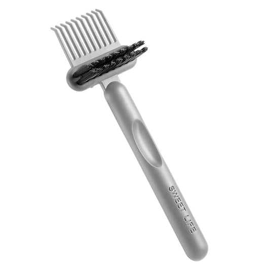 2-in-1 Hair Brush Cleaner & Remover Tool Brush Cleaning Tool Comb Cleaner Effective Hairbrush Cleaners Small and Portable for Travel Man Woman Home Salon Removing Hair Dust(Grey)